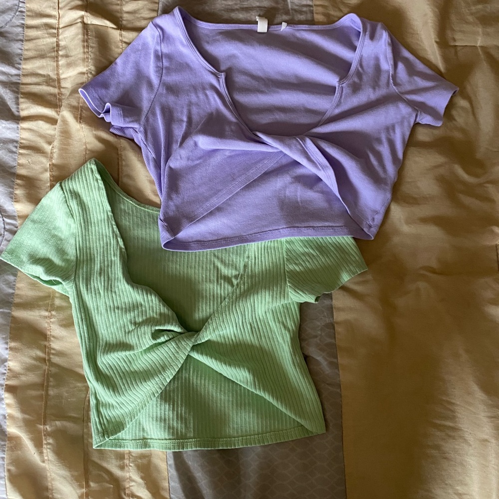 2 crop tops from Pacsun.